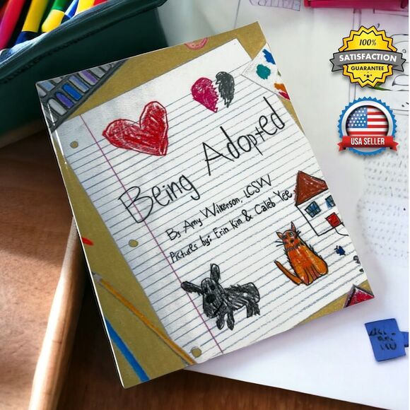 Being Adopted by Amy Wilkerson, LCSW - Kids Book & Caregiver Guide (Paperback) - Picture 1 of 12